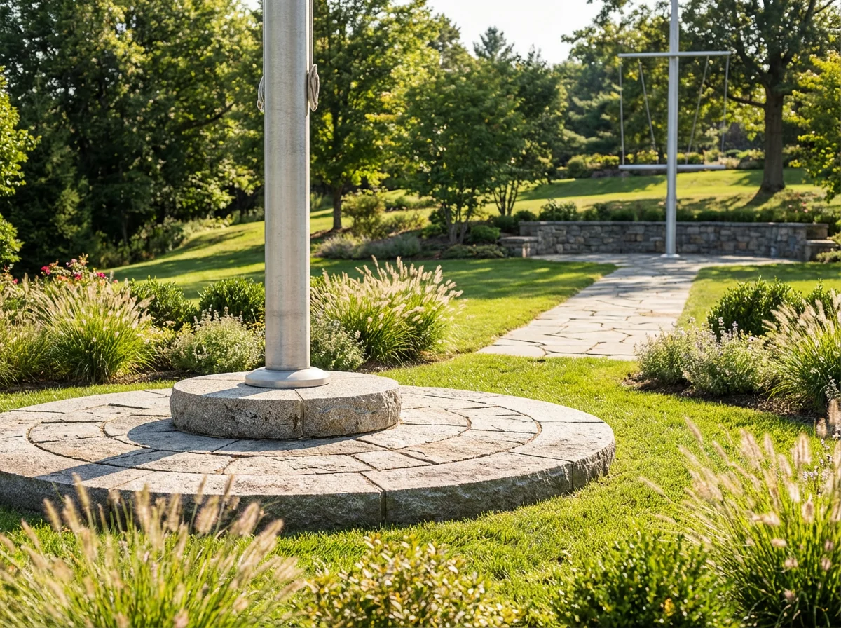 Gravel for Flagpole Bases